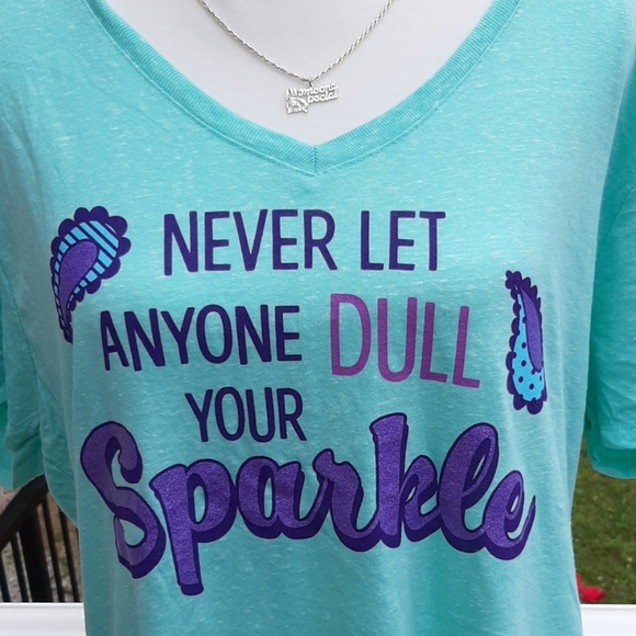 Jerzees Tops - Any3 for$25 🆕️Glittered "Never dull my Sparkle" ❤ E3